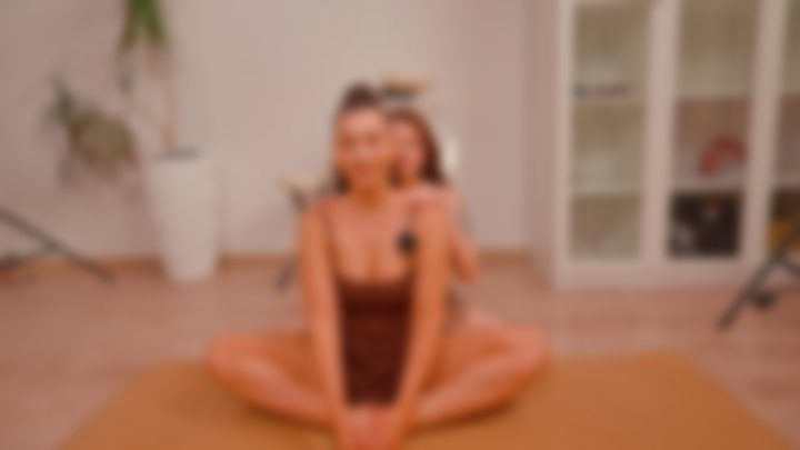 DEEP ASMR YOGA 🫦 WITH ANNA QUEEN & RENATA 🔥 | SENSUAL STRETCH 🍓 NU 18+ 🍒 — Massage Queens