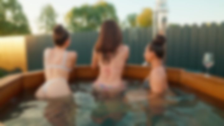 HOT TUB CARE WITH KRIS, LOVINA AND ANNA — PART 2 💦 — Lovina Lady