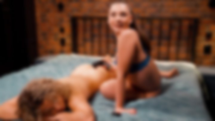 TOY PLAY ⚡🔥 NU 18+ ANNA MASSAGES DARIA WITH GUN  — Massage Queens