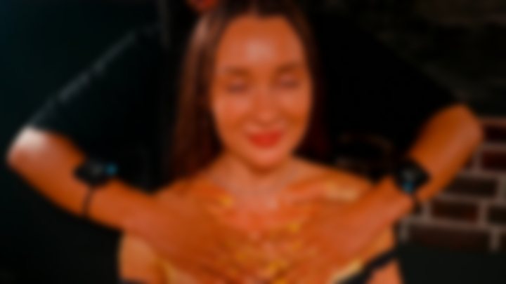 RELAXING MASSAGE 🔥 — KRISTINA AT HOME IN PAJAMAS | SENSUAL SCRUBBING 💋 — YOGA QUEENS