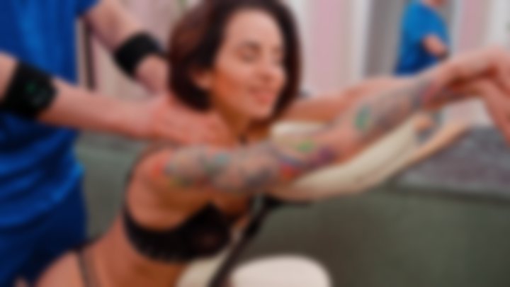 DEEP TISSUE MASSAGE CHAIR ASMR | BORIS MASSAGES NATA — SENSUAL ASMR MASSAGE