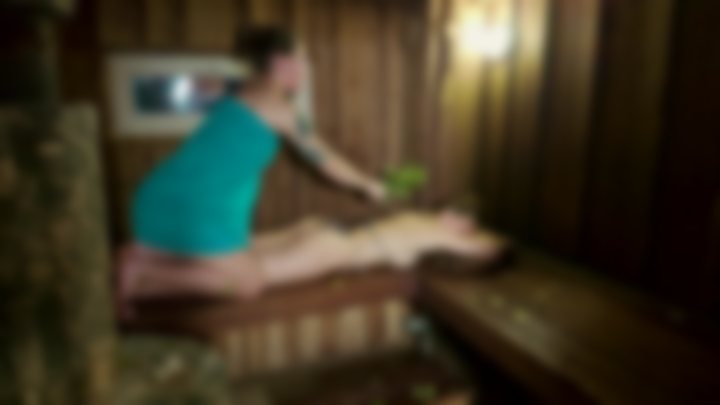 ME WITH GIRLS IN VILLAGE SAUNA 🔥 BACK AND SHOULDERS TOUCH 💋 — Lovina Lady