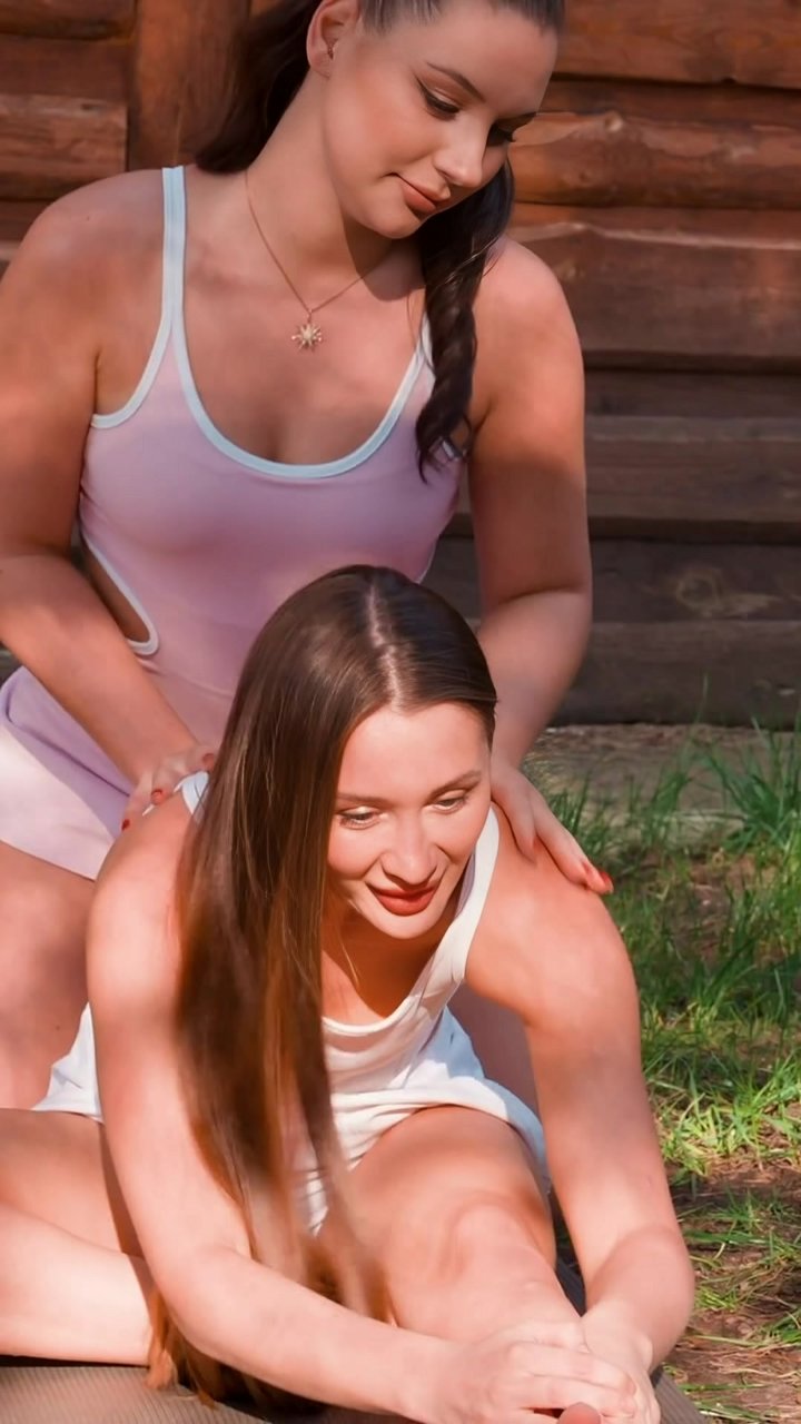 Did you know tight hamstrings can directly cause lower back pain by tilting your pelvis posteriorly? This partner-assisted seated forward fold uses gentle pressure on the shoulders to deepen the stretch, releasing the hamstring and erector spinae muscles 