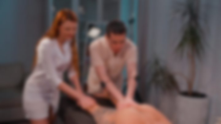 RICH OIL MASSAGE —  BORIS × RED HEAD × ROXY | LUXURIOUS GLIDE FLOW 💧🖤 🍓 NU 18+ 🍒 — Massage Queens