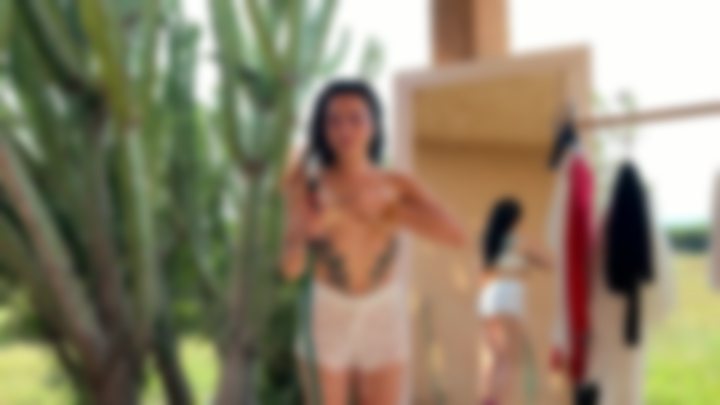 OUTDOOR TRY ON 🌿 — KARA AND HER NEW DRESSES 🫦 | WARM ESCAPE 🍓 NU 18+ 🍒 — YOGA QUEENS