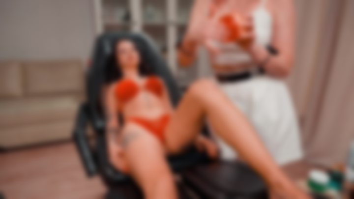 LEG & FOOT MASSAGE — TANYA × OKSANA | RED SLIME SESSION 🍒 — Massage Queens